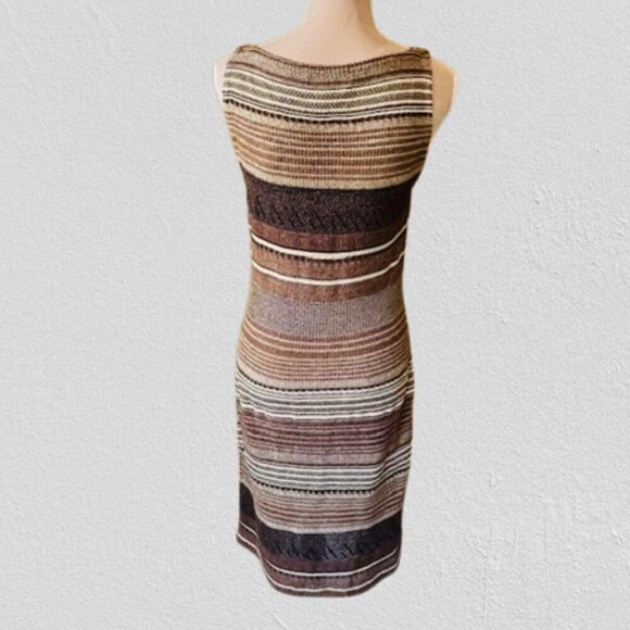 Vintage Lauren Ralph Lauren Midi Boho Southwest Sweater Dress Petite Medium - Picture 5 of 6